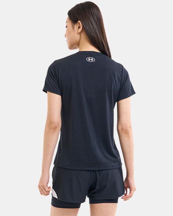 Women's UA Tech™ Short Sleeve in Black image number 1